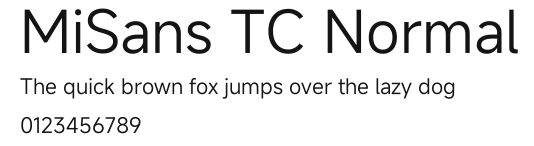 MiSans TC Normal.ttf