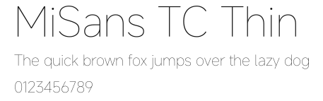 MiSans TC Thin.ttf