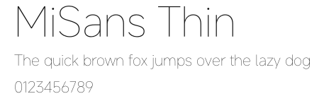MiSans Thin.otf