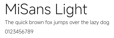 MiSans Light.ttf